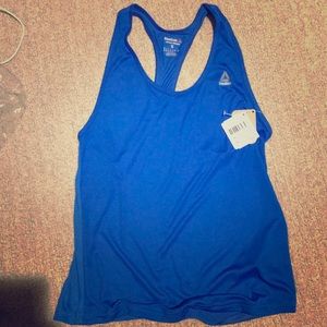 Never worn blue Reebok Speedwick tank top